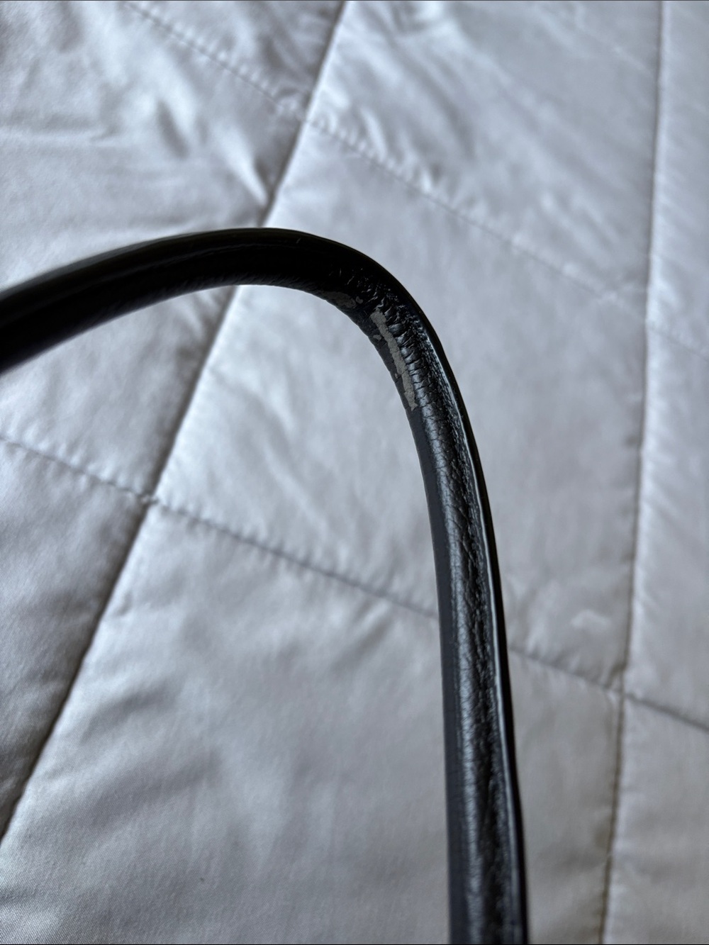 Coach Black Leather Turn-Lock Satchel with Gold Accents - Picture 3 of 7
